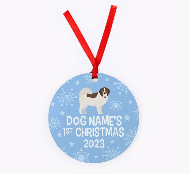 First Christmas 2023: Personalised {breedFullName} Christmas Decoration